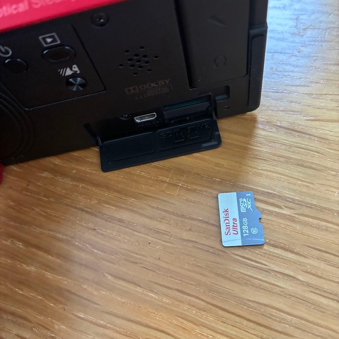 【ほぼ新品】SONY　ビデオカメラ　HDR-CX680 2019年製　レッド