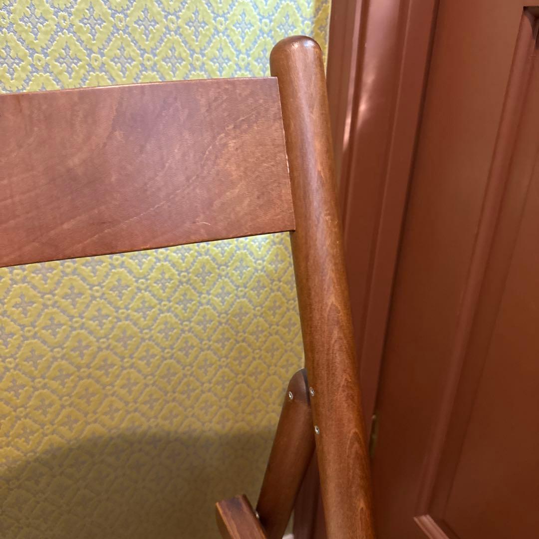 美品 MUJI ブナ材 フォールディングチェア 折りたたみ椅子 無印良品