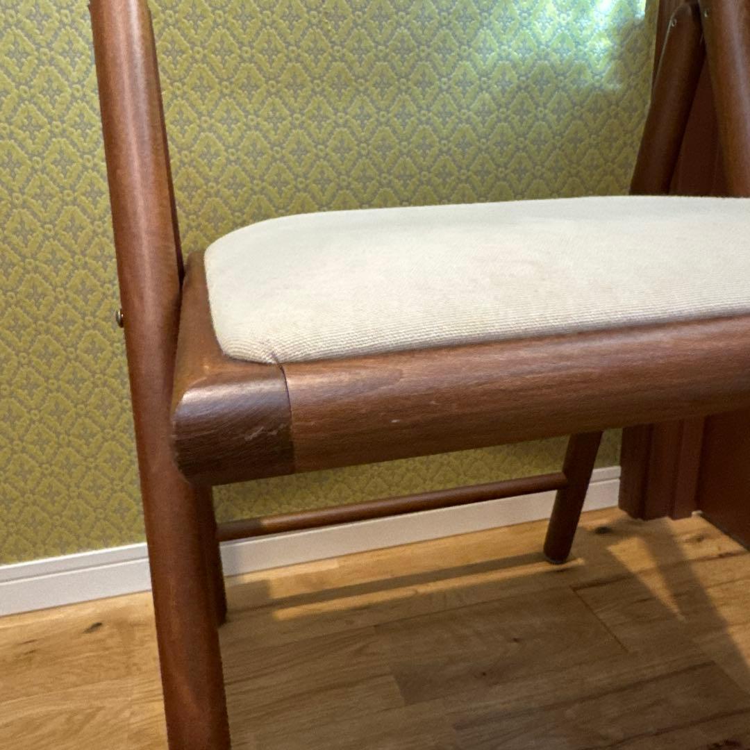 美品 MUJI ブナ材 フォールディングチェア 折りたたみ椅子 無印良品