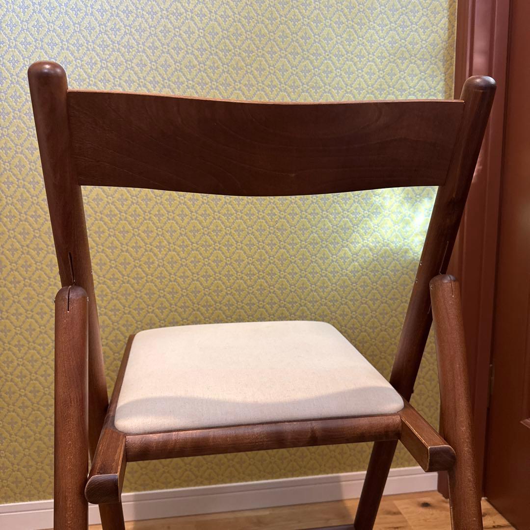 美品 MUJI ブナ材 フォールディングチェア 折りたたみ椅子 無印良品