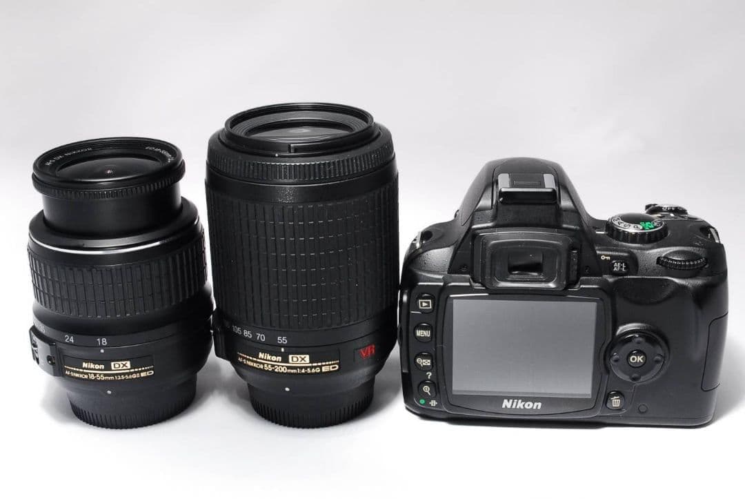 ♥これ1台で全部撮れる♥Nikon D40♥標準＋望遠Wレンズ♥手ブレ補正