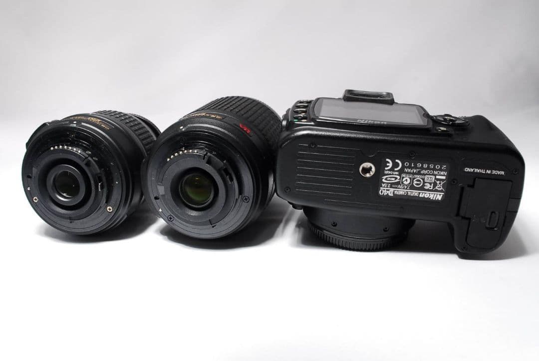 ♥これ1台で全部撮れる♥Nikon D40♥標準＋望遠Wレンズ♥手ブレ補正