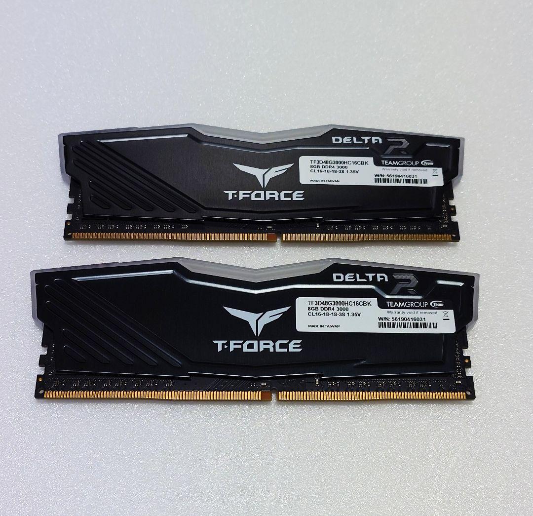 T-FORCE DDR4 3000MHz 8×2 16GB 【動作確認済】