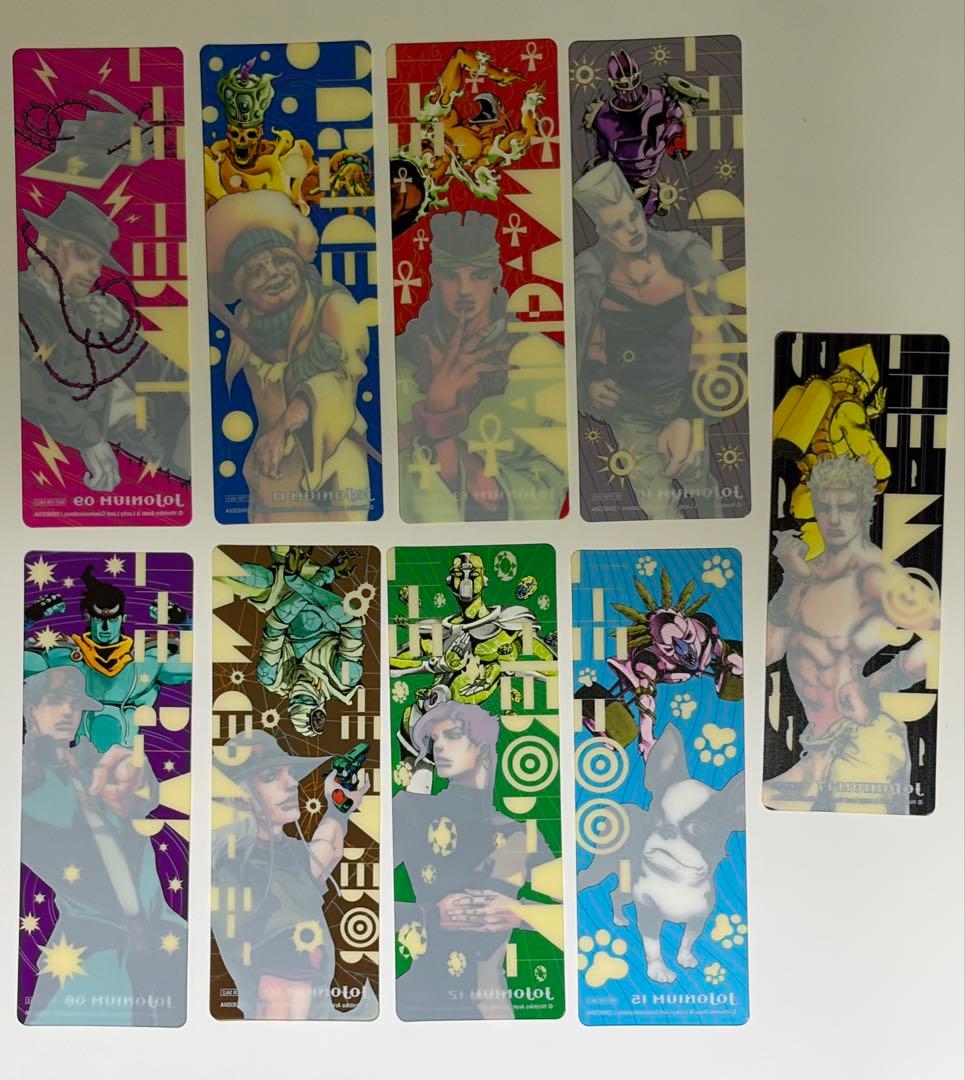 ジョジョ　ジョジョの奇妙な冒険 クリア　しおり 非売品　初版購入限定　レア
