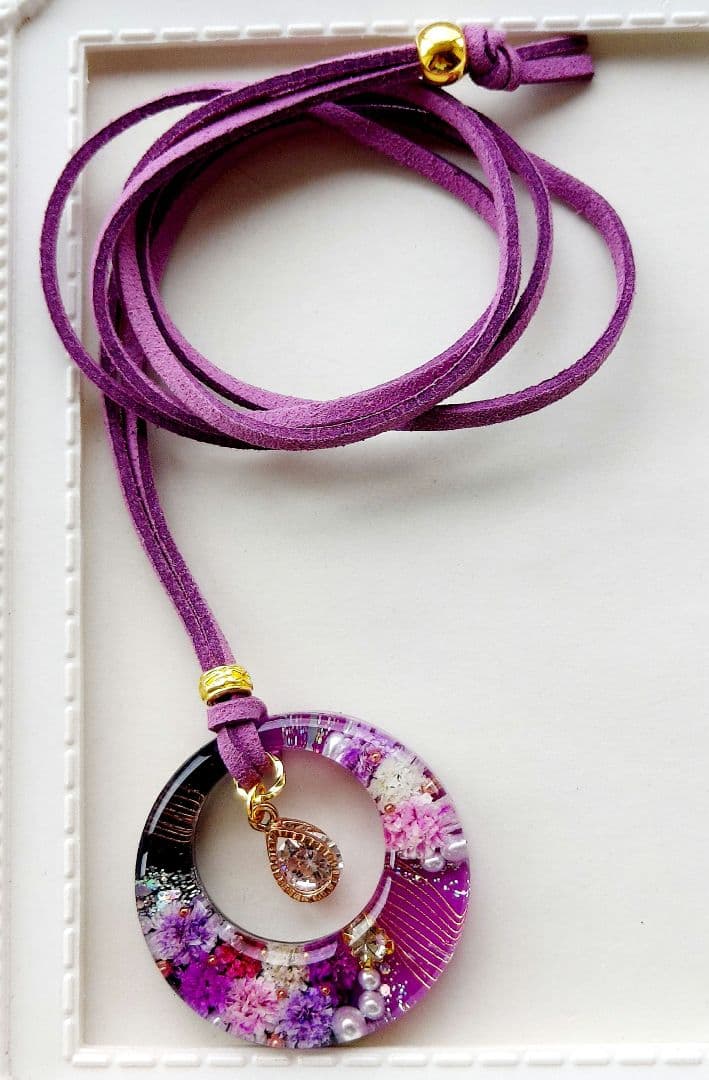 【1329】レジン　ネックレス　ペンダント　ハンドメイド