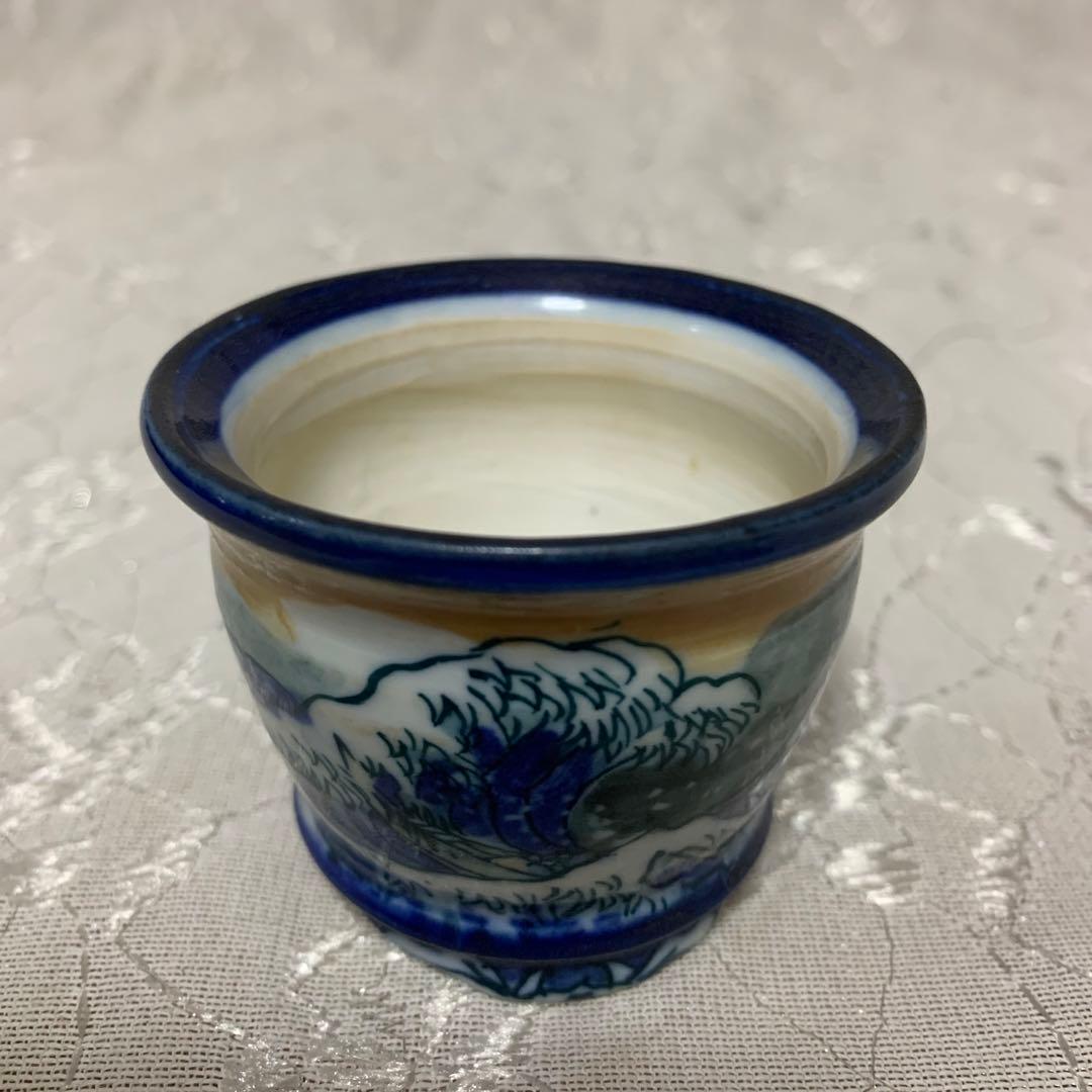 陶翠　盆栽鉢　絵鉢　ミニ盆栽鉢