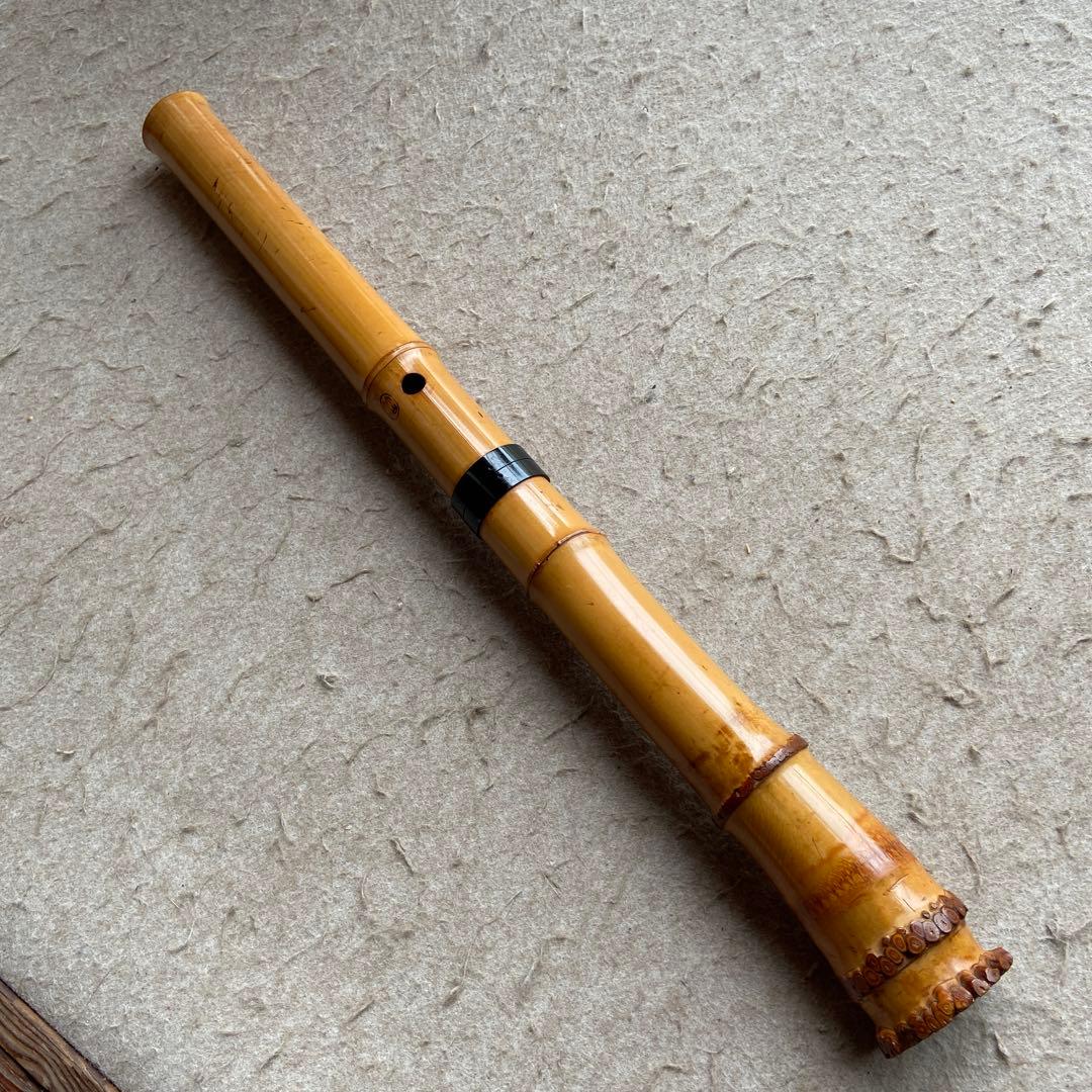 65 値下げ　尺八　一尺八寸管　銘　竹仙？