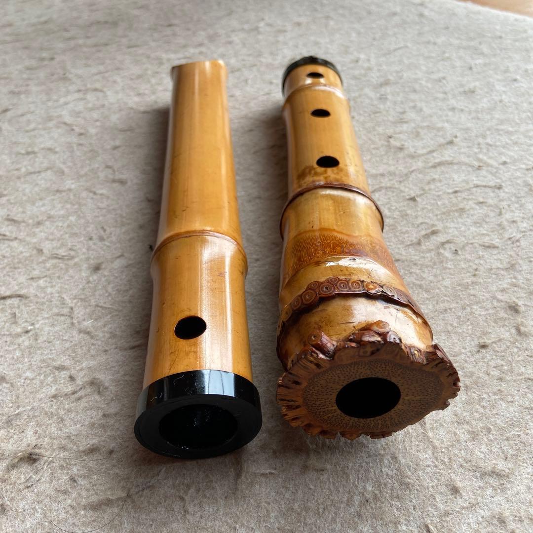 65 値下げ　尺八　一尺八寸管　銘　竹仙？