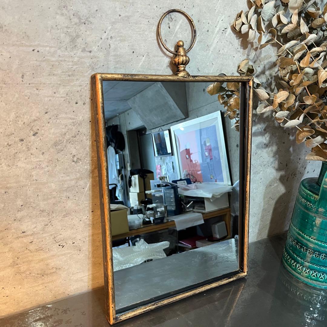 壁掛けミラー　アンティーク風ミラー　ウォールミラー オシャレ鏡　ミラー　鏡