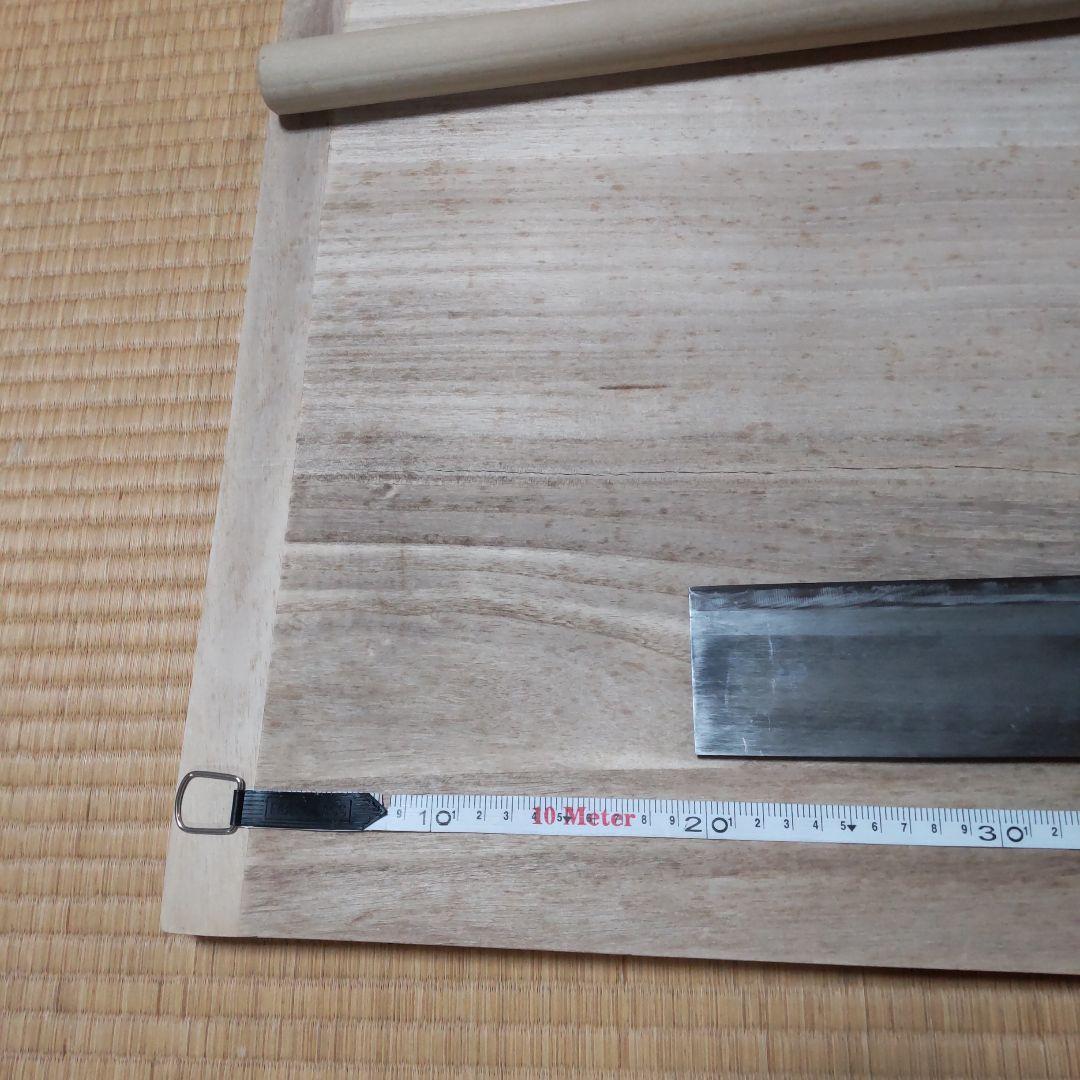 麺打ち台　そば打ち台　業務用75X75 麺棒　関孫六包丁セット