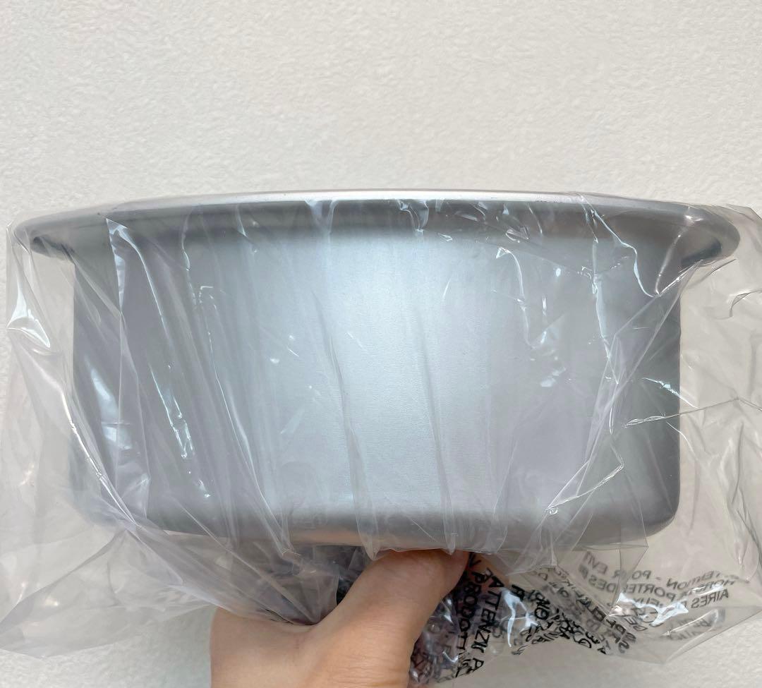 ハート型ケーキパン 15x7.6cm1-2人前 シルバー 未開封