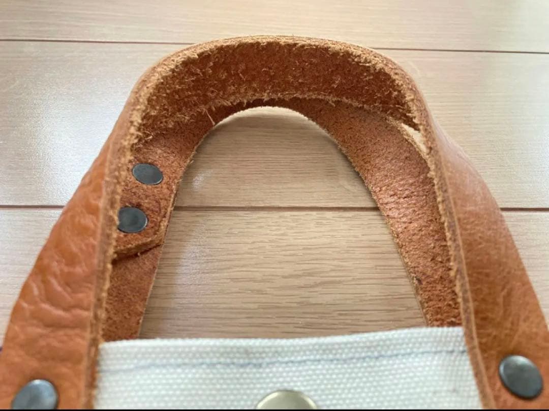 トートバッグ　ハンドメイド　皮革×キャンバス×デニム　パッチワーク