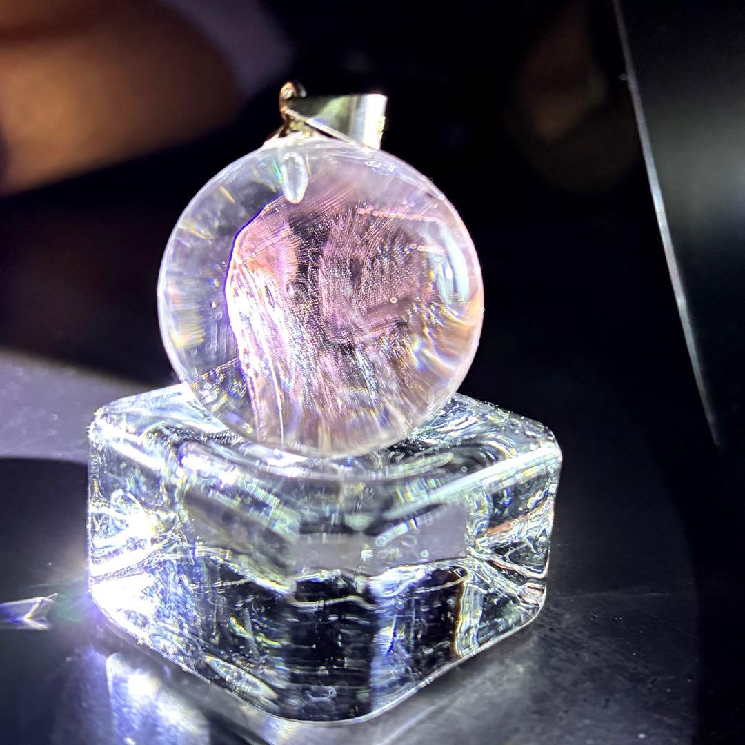 レッドエンジェルラダー ペンダントトップ 天然石20.2mm②