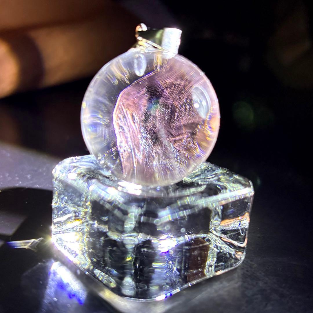 レッドエンジェルラダー ペンダントトップ 天然石20.2mm②