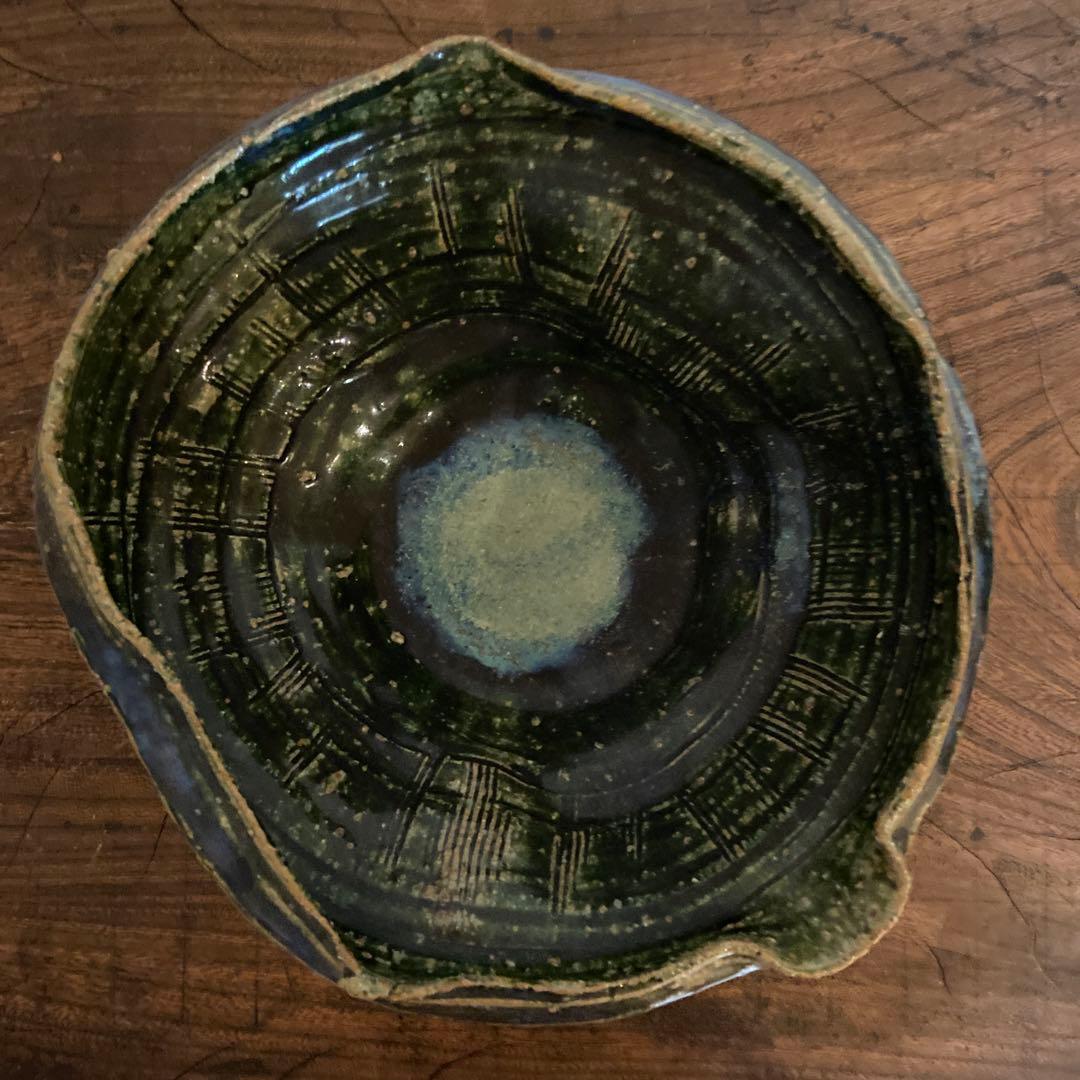 【個展作・特大片口】市野吉記 コウホ窯｜初期〜中期作風 朝鮮唐津系 大鉢