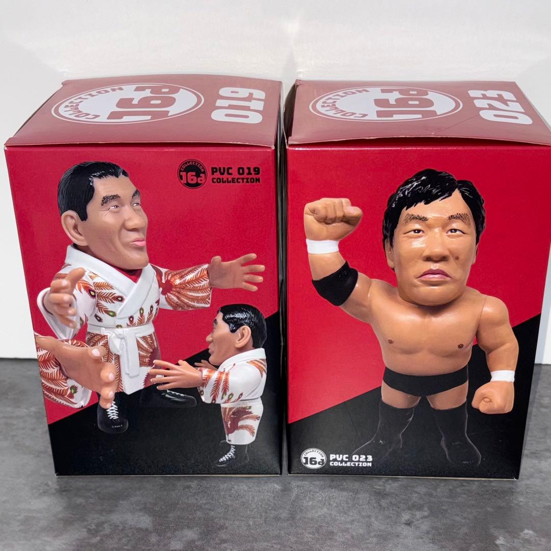 ジャイアント馬場　ジャンボ鶴田　ソフビ　フィギュア　16d 鳳凰ガウン　ベルト
