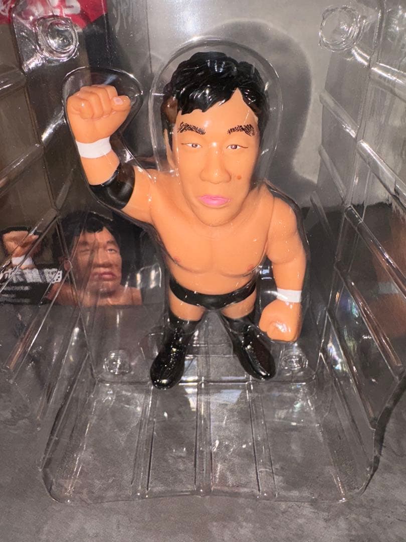 ジャイアント馬場　ジャンボ鶴田　ソフビ　フィギュア　16d 鳳凰ガウン　ベルト