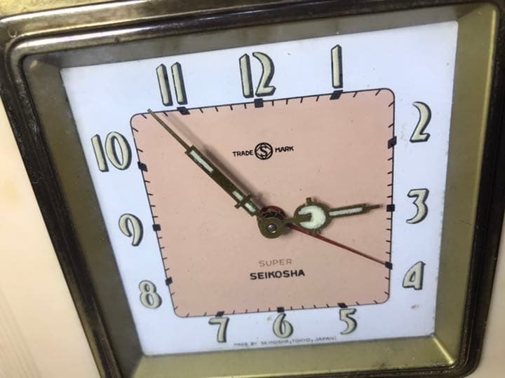 実働　SEIKOSHA 精工舎　真鍮✖️プラスチック　ミッドセンチュリー　レトロ