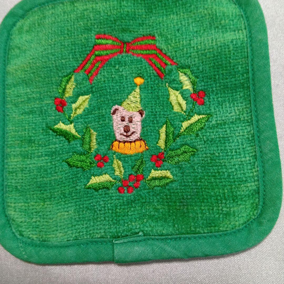 ドイツ製クリスマステーブルセンターとホットマンのコースター