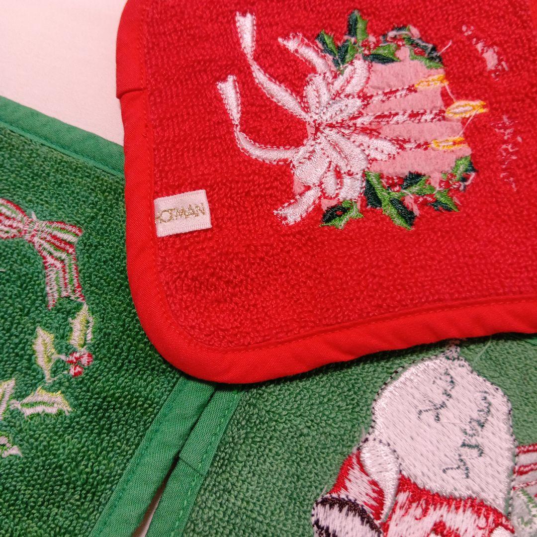 ドイツ製クリスマステーブルセンターとホットマンのコースター