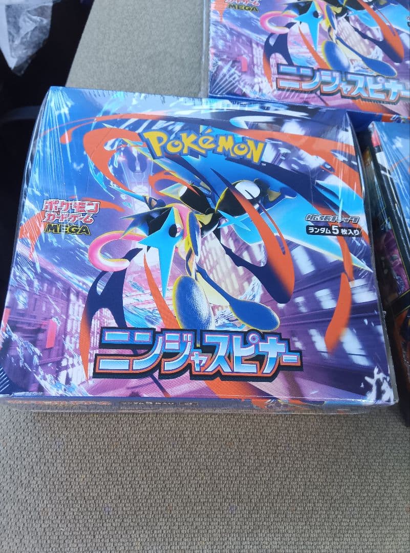 ポケモン ニンジャスピナー メガ 4BOXシュリンク付 美品です