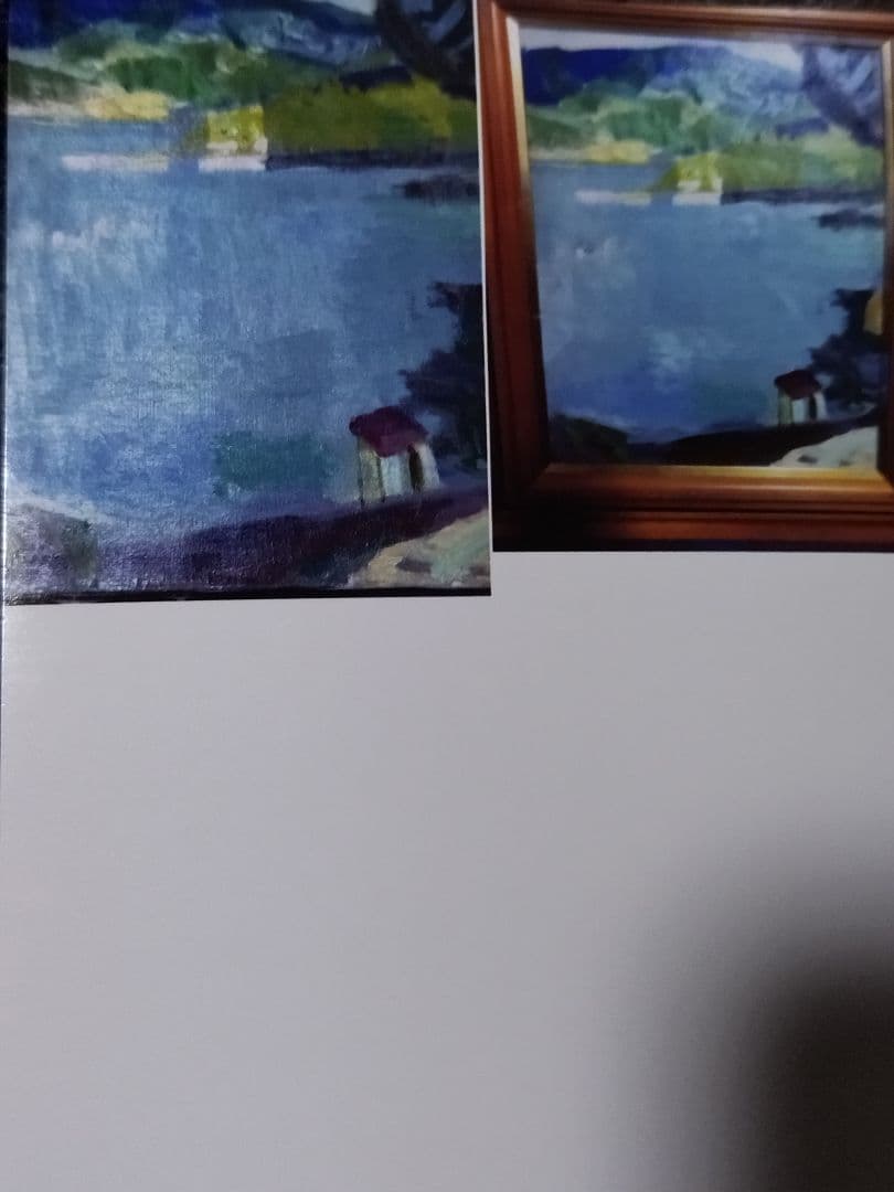 高木晴太呂　油絵　F6号　風景画　額装　サイン有