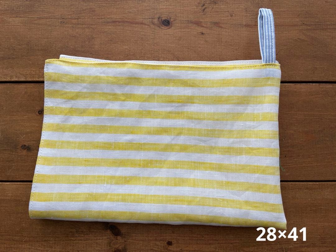 156.リネンふきん　レモン色