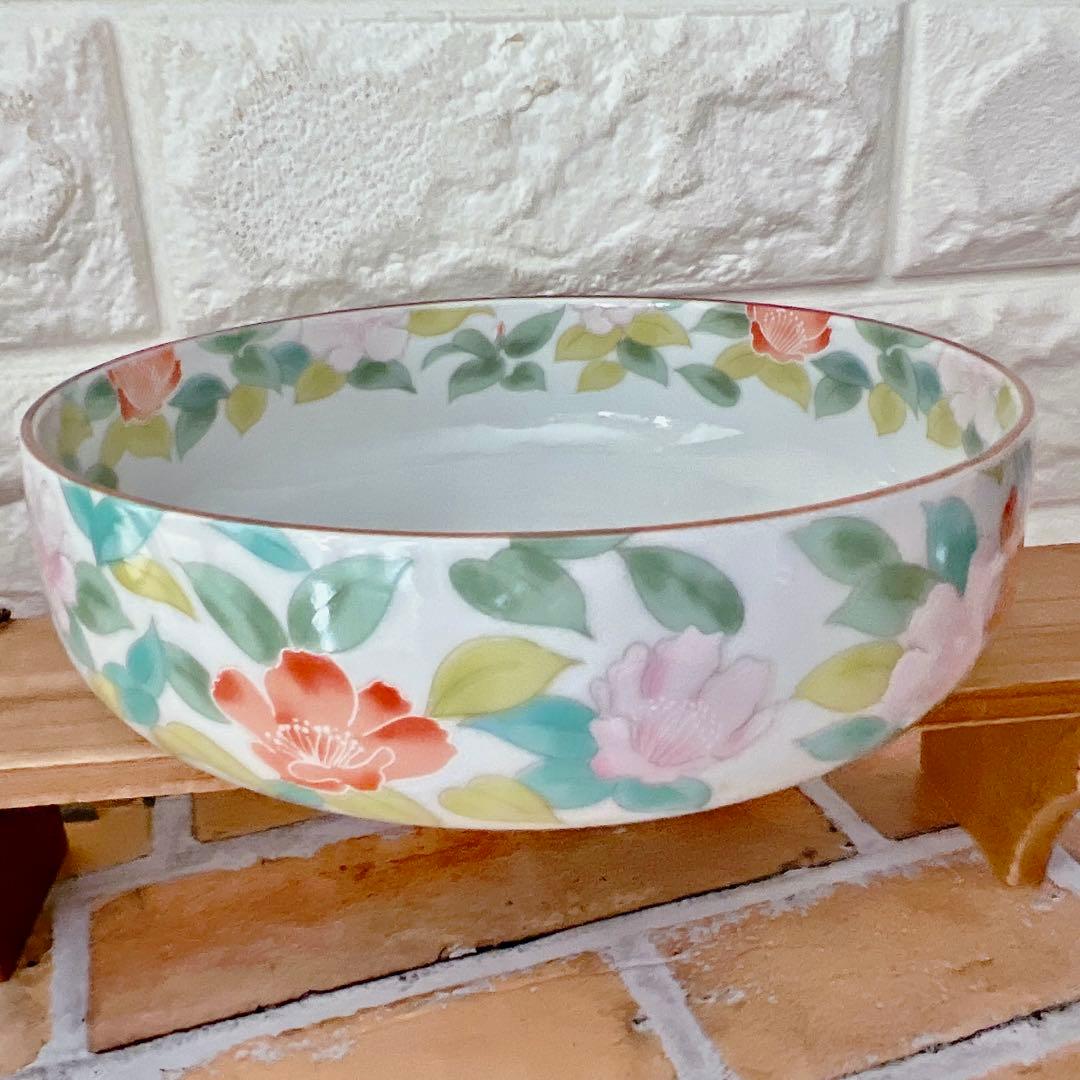 【有田焼】龍峯 竹斎 緑彩花 和のおもてなしセット ７点 大皿 深鉢 取り小皿