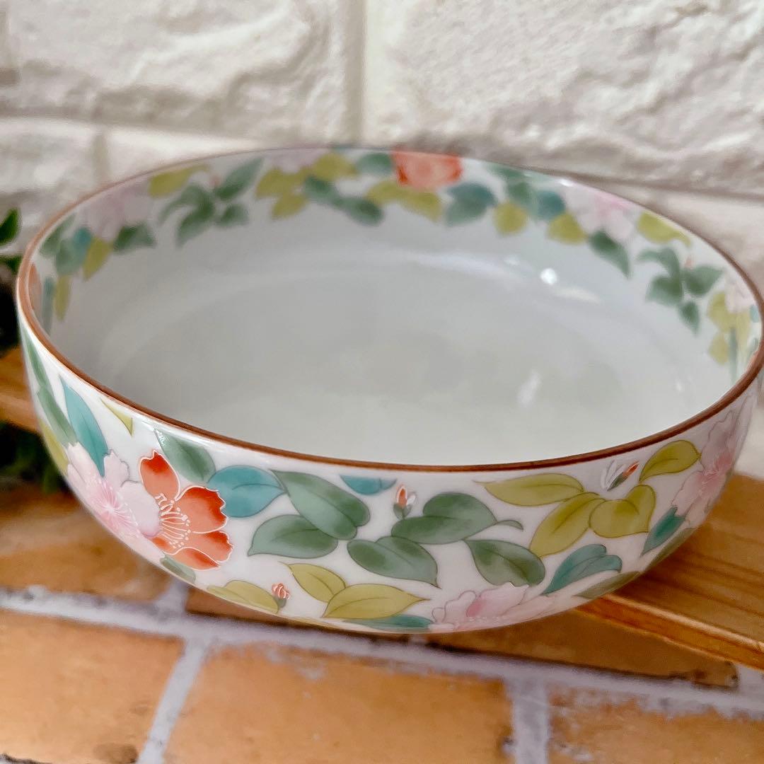 【有田焼】龍峯 竹斎 緑彩花 和のおもてなしセット ７点 大皿 深鉢 取り小皿