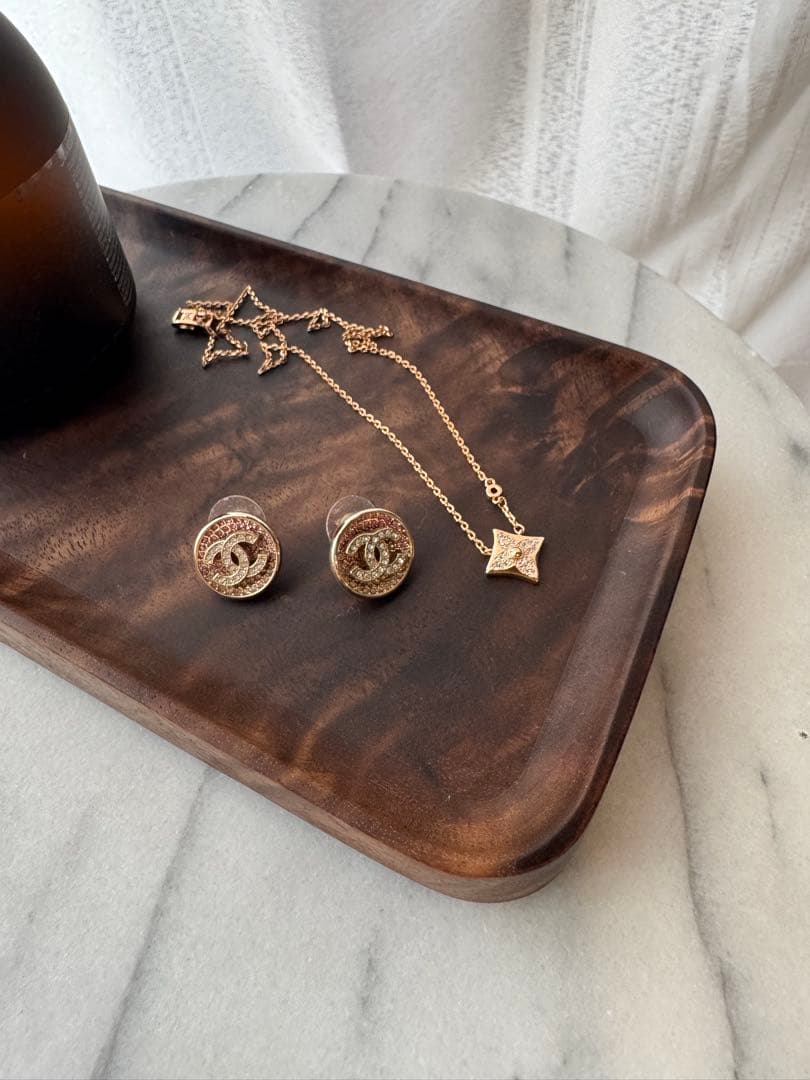 北米ブラックウォルナット 木製トレイ 2枚