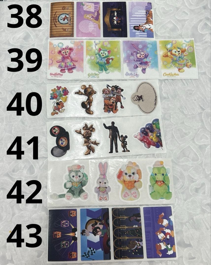 ディズニーロールシール　アメステシート　5