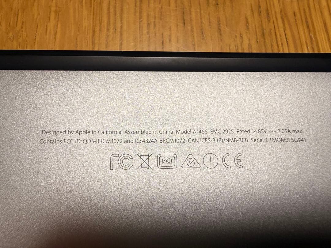 MacBook本体 MacBook Air (13-inch,Early2015 4G/256G)