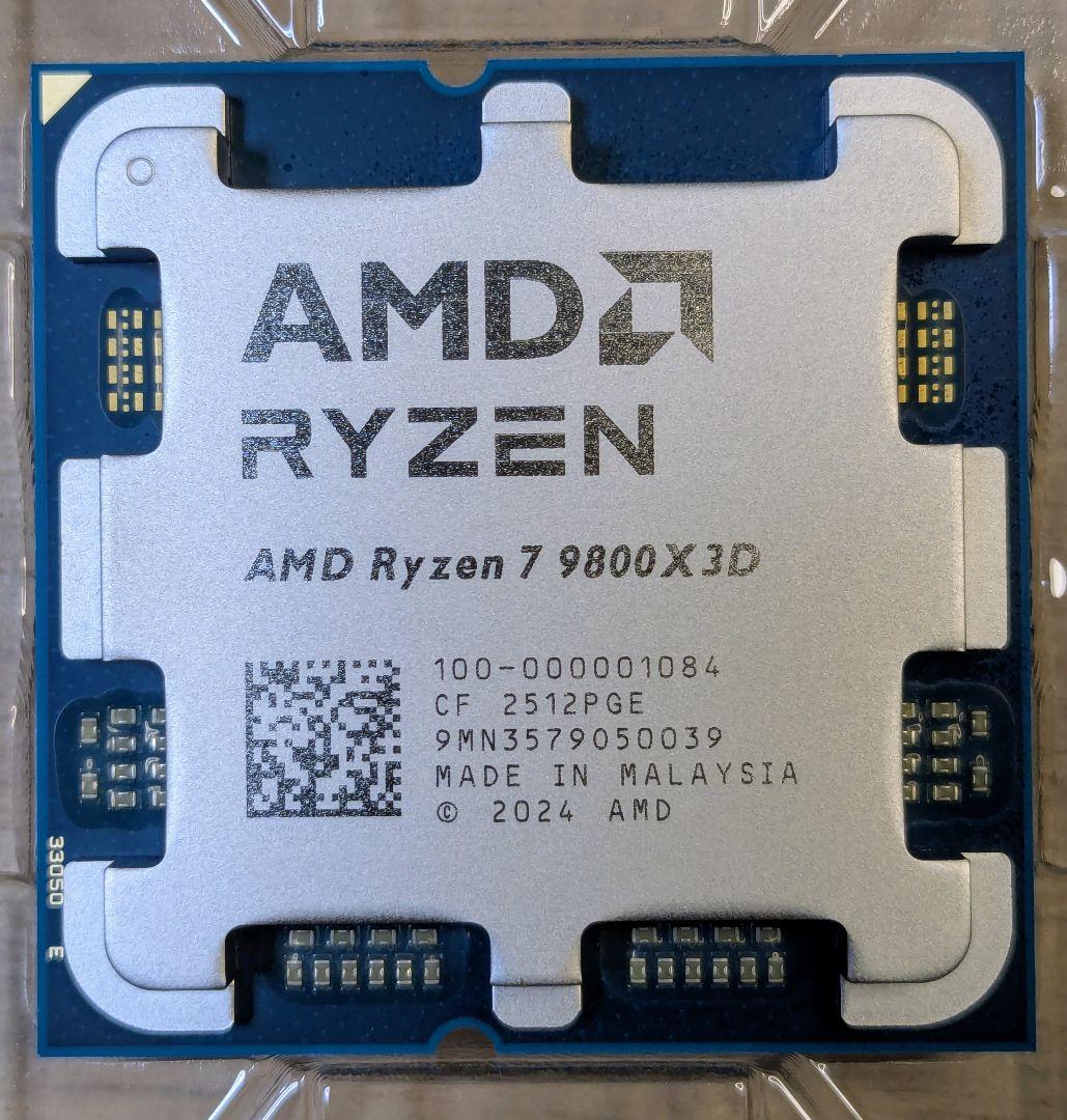 【美品】AMD Ryzen 7 9800X3D CPU