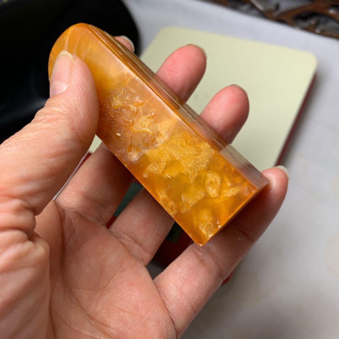 寿山石印章の王 印材田黄