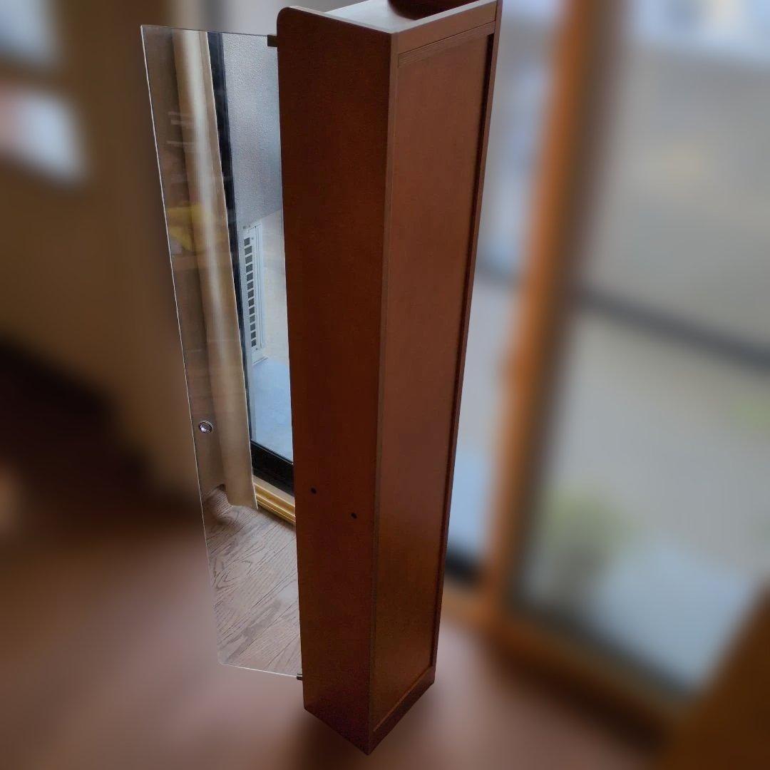 木製ガラスケース 3段スリムデザイン