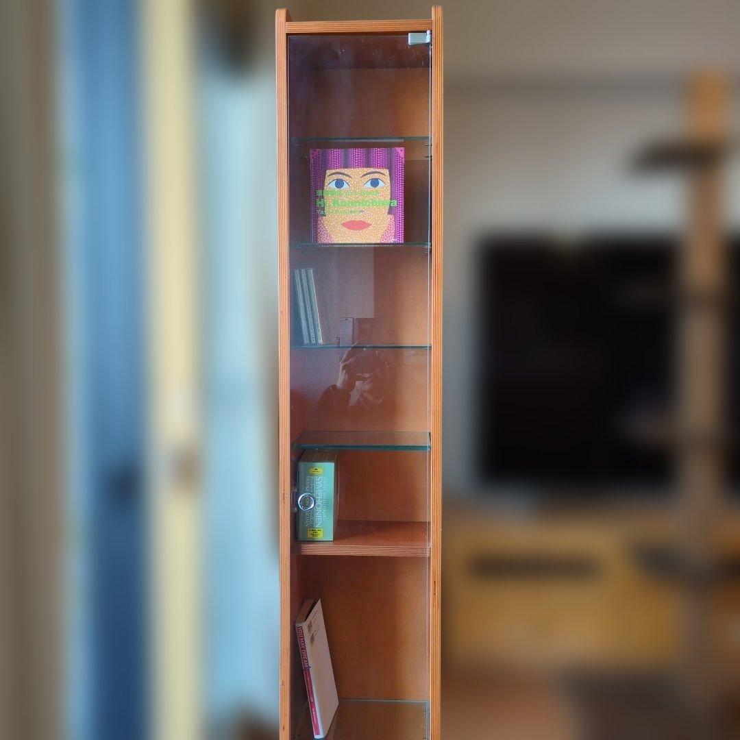 木製ガラスケース 3段スリムデザイン