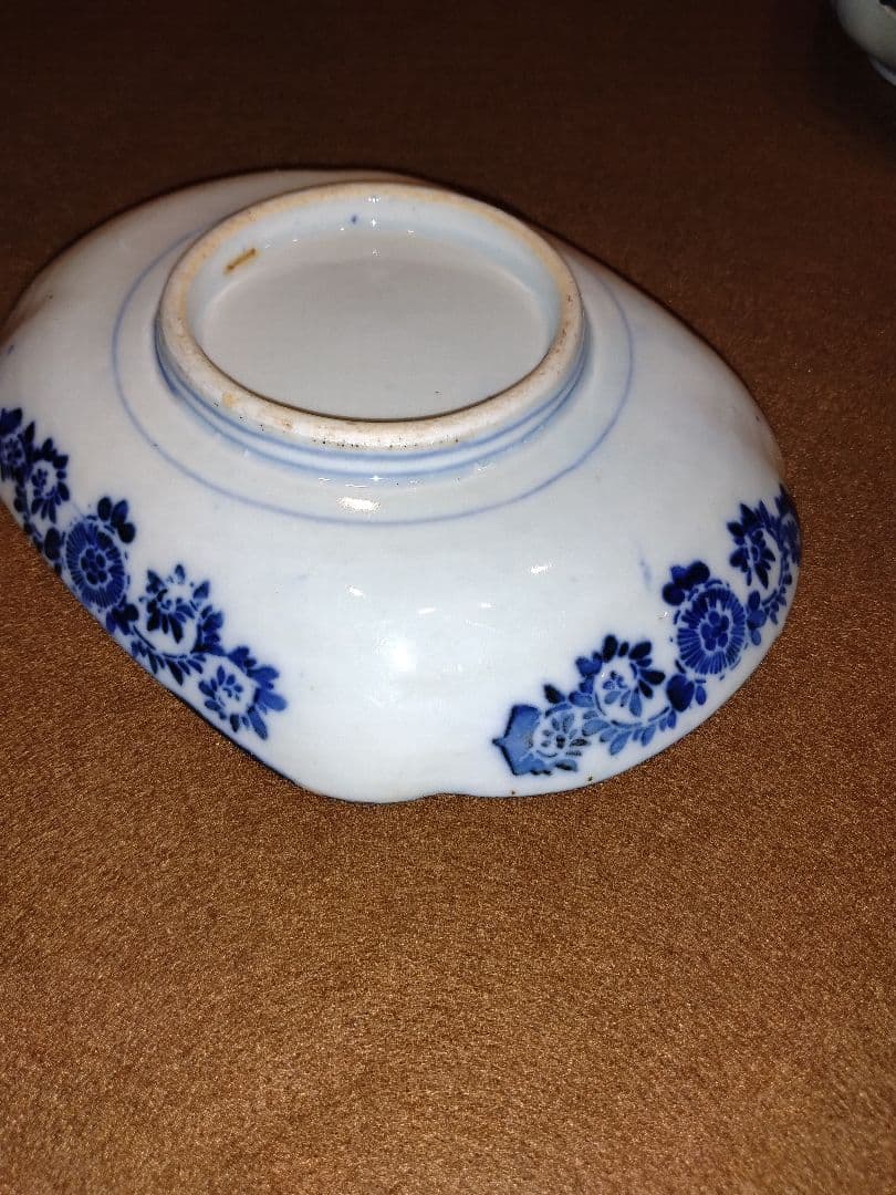 染付　微塵唐草　富士山　昇龍