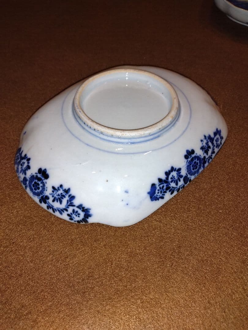 染付　微塵唐草　富士山　昇龍