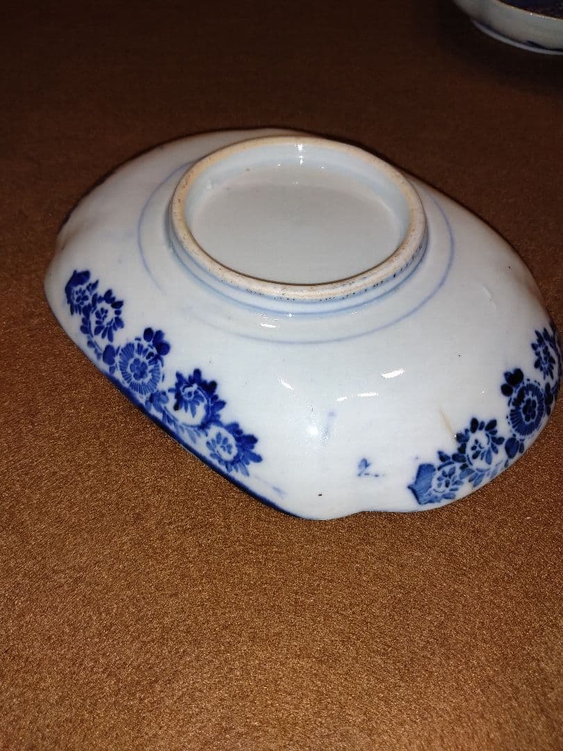 染付　微塵唐草　富士山　昇龍