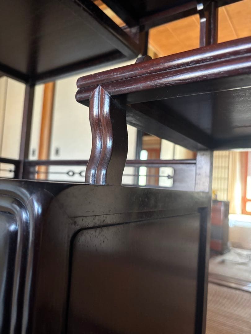 茶箪笥　飾り棚　昭和