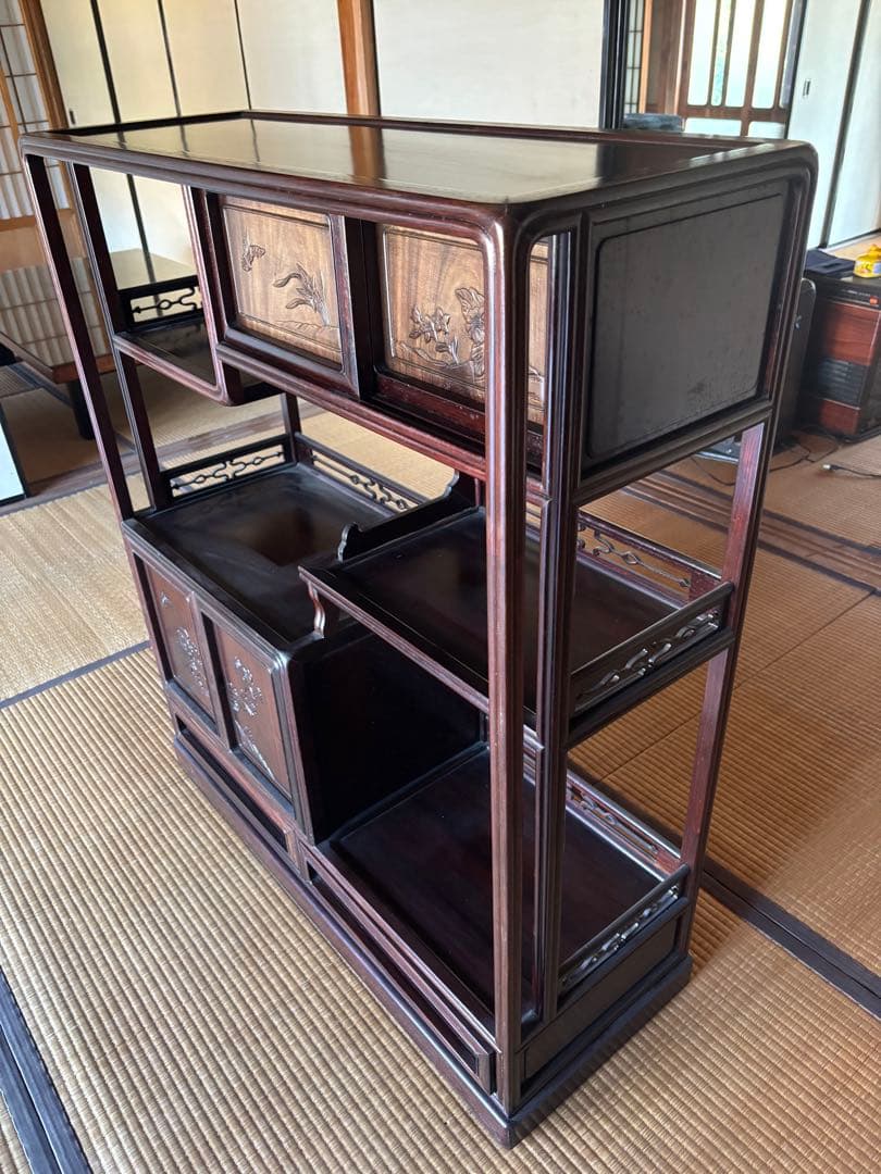 茶箪笥　飾り棚　昭和