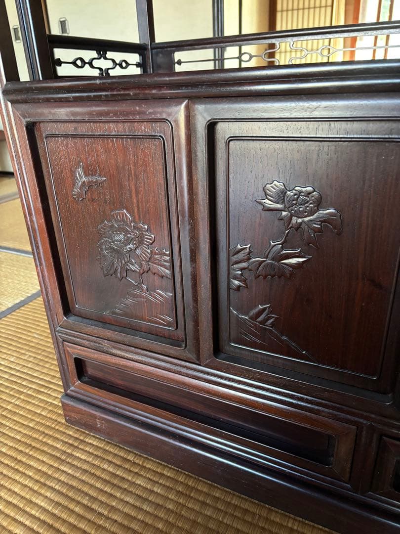 茶箪笥　飾り棚　昭和