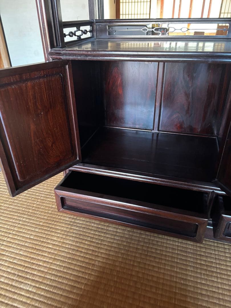 茶箪笥　飾り棚　昭和