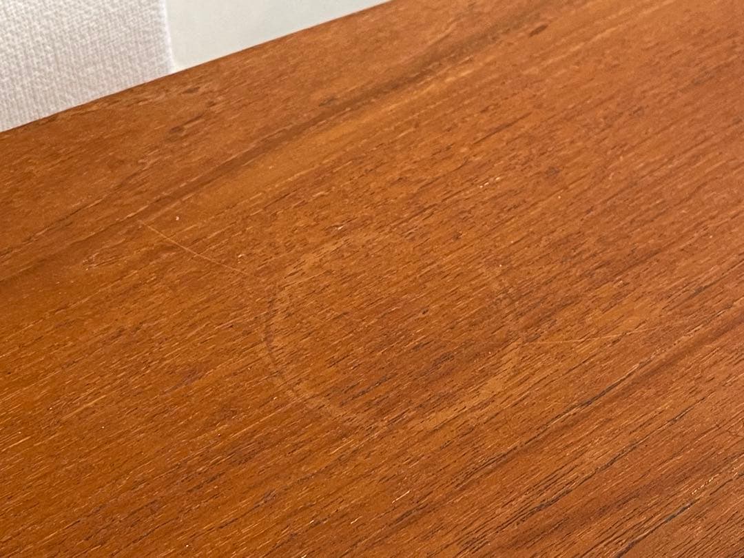 ヴィンテージ　北欧家具　チーク材　キドニーデスク　デンマーク