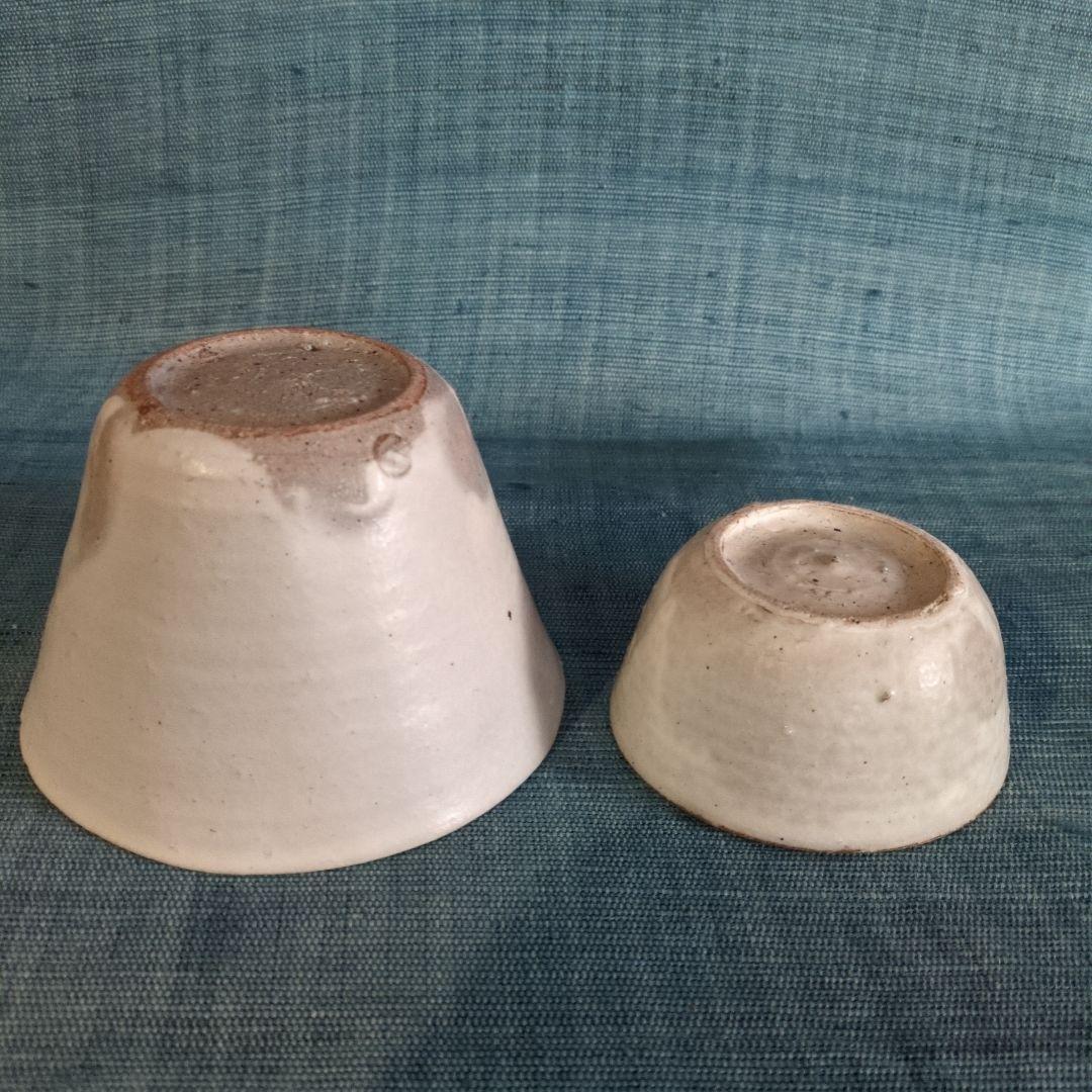 正島克哉さんの粉引小丼と粉引小鉢