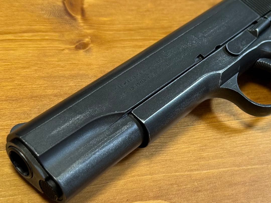 M1911A1 ヴィンテージ風ガスブローバックガン・本革ホルスター同梱