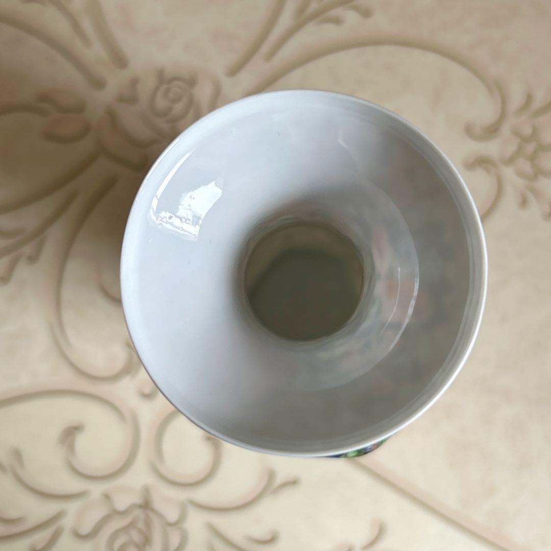 中国　景徳鎮製　薄胎　花瓶　花詰め　金彩　金襴手　フラワーベース　豪華絢爛