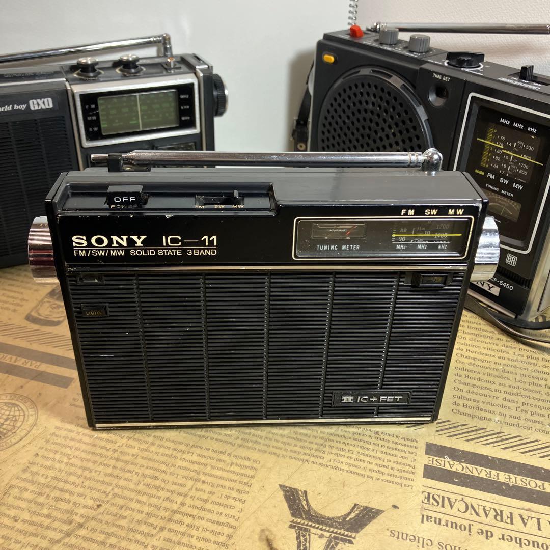69〜74年迄の3バンド名機 4台　在庫処分　ジャンク