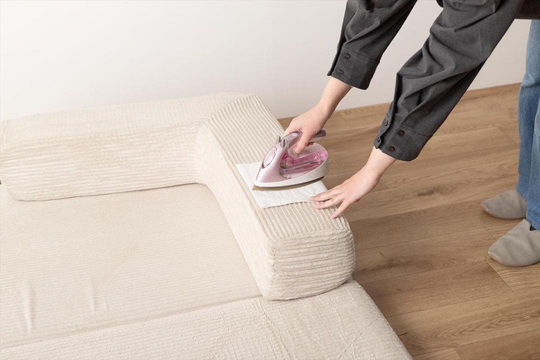 【幅155cm】フロアソファ　アイボリー