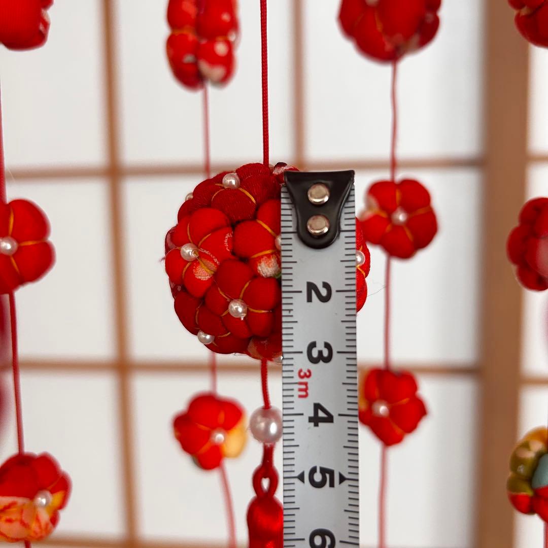 オーダー品☆吊るし飾り 彩り9連 赤色　2セット